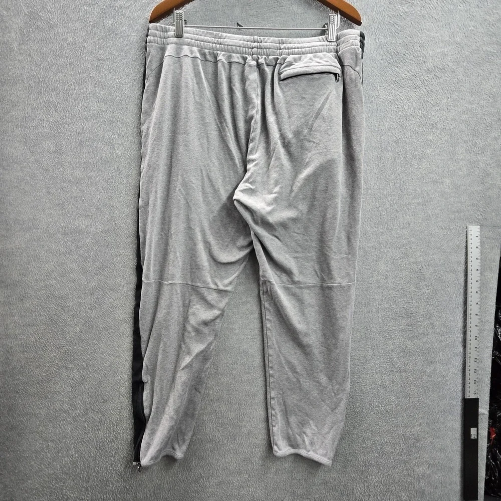 Polo‎ Ralph Lauren Men Pants L Gray Embroidered Sweatpants Jogger Zipper 25